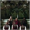 Matrix Reloaded : foto Andy Wachowski, Carrie-Anne Moss, Harold Perrineau, Keanu Reeves, Lana Wachowski