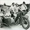 La gran evasión : foto James Coburn, James Garner, John Sturges, Steve McQueen