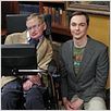 Big Bang : foto Jim Parsons, Stephen Hawking