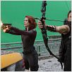 Marvel Los Vengadores : foto Jeremy Renner, Joss Whedon, Scarlett Johansson
