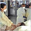 Saving Hope : foto Glenda Braganza, Joseph Pierre