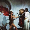 foto Jack Cardiff, Russ Tamblyn, Sidney Poitier