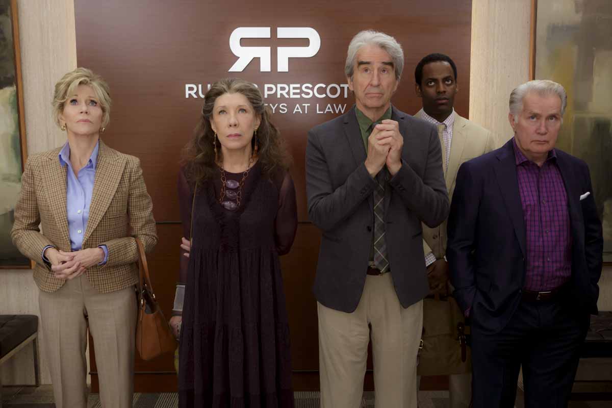 Grace And Frankie Foto Jane Fonda Lily Tomlin Martin Sheen Sam Waterston 28 Sobre Un Total