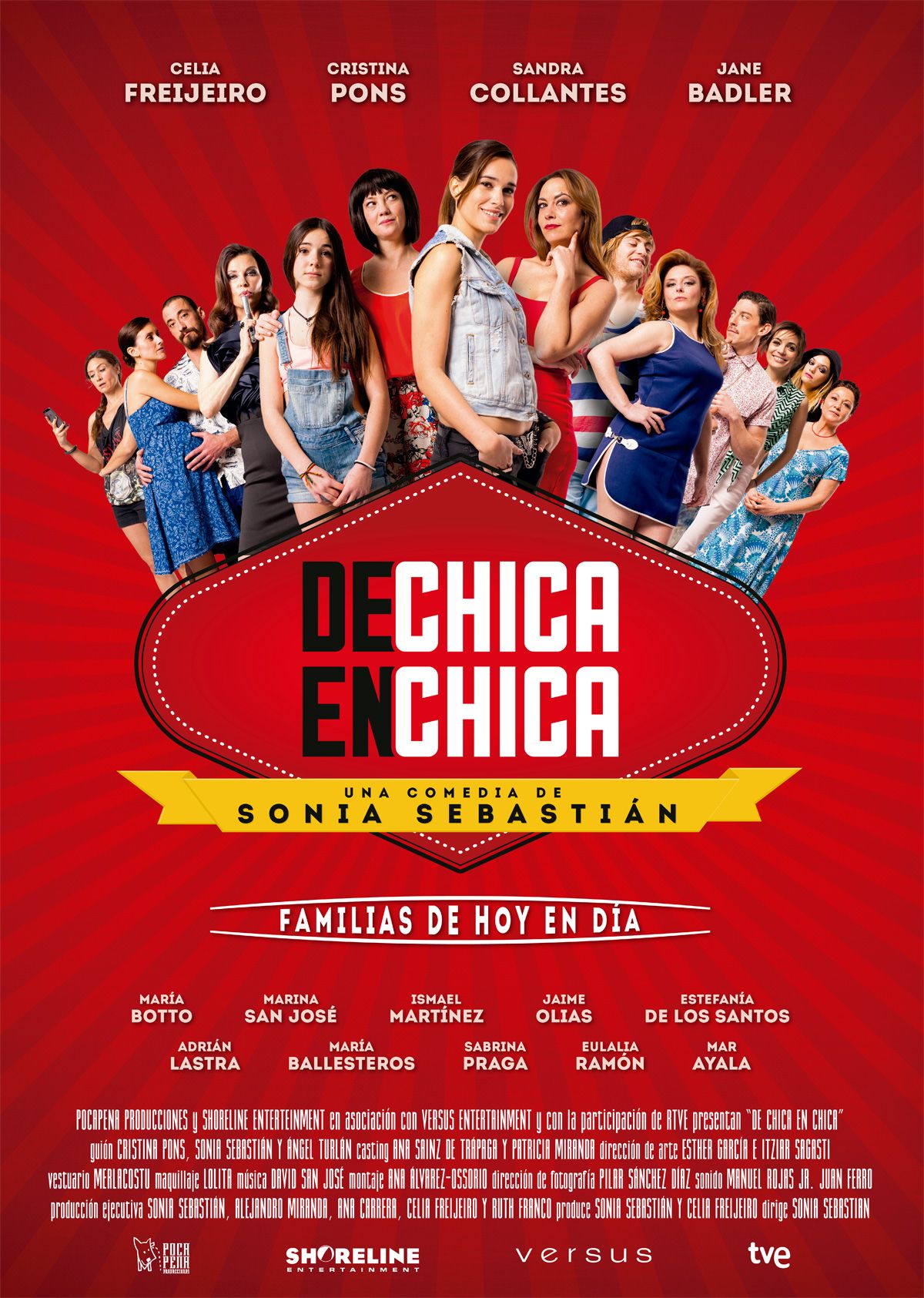 de chica en chica reparto