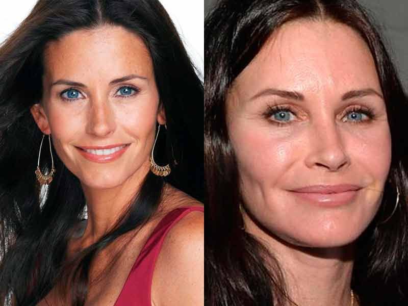 Resultado de imagen para COURTNEY COX antes y después