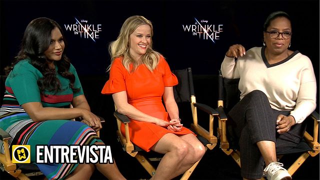 Mindy Kaling, Oprah Winfrey, Reese Witherspoon Interview 3: Un pliegue en el tiempo (A Wrinkle in Time)