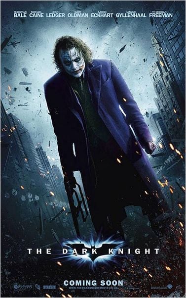 El caballero oscuro : Cartel Christopher Nolan, Heath Ledger