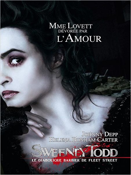 Sweeney Todd: El barbero diabólico de la calle Fleet : Cartel Helena Bonham Carter, Johnny Depp, Tim Burton