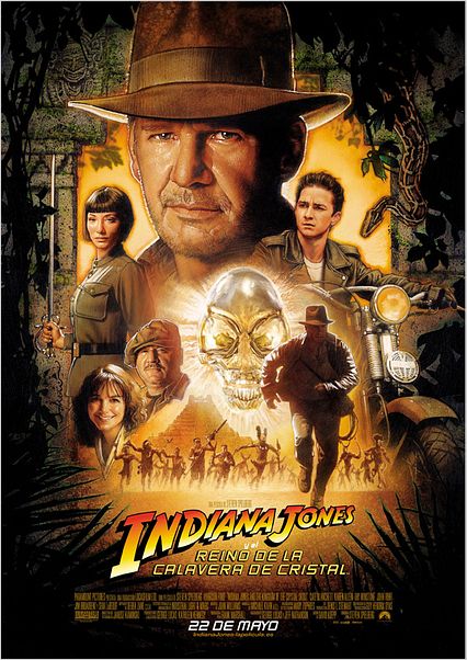 Indiana Jones y el Reino de la Calavera de Cristal : cartel