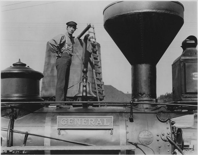 Foto de Buster Keaton en la película El Maquinista de la General - Foto