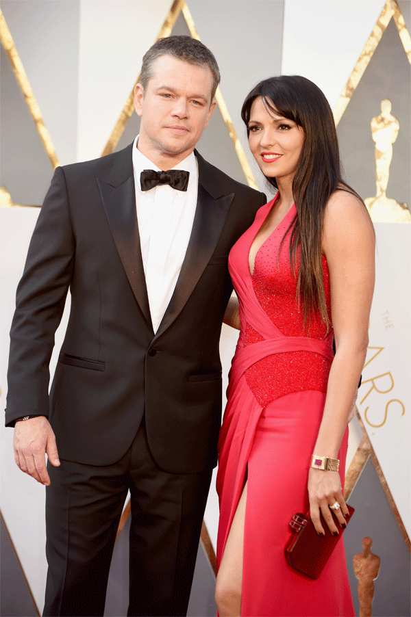 Matt Damon y Luciana Barroso
