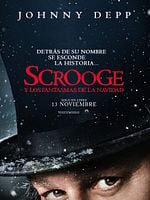 Cartel de Scrooge y los fantasmas de la Navidad