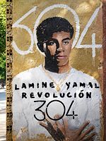 Cartel de Lamine Yamal. Revolución 304