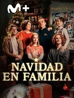 Cartel de Navidad en familia