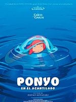 Cartel de Ponyo en el acantilado