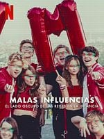 Cartel de Malas influencias: El lado oscuro de las redes en la infancia
