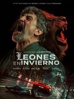 Cartel de Leones en invierno