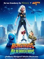 Cartel de Monstruos contra alienígenas