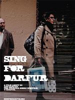 Cartel de Sing for Darfur