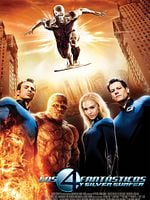 Cartel de Los 4 Fantásticos y Silver Surfer