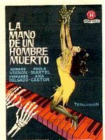 Cartel de La mano de un hombre muerto
