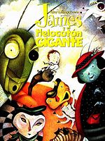 Cartel de James y el melocotón gigante