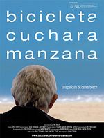 Cartel de Bicicleta, cuchara, manzana