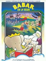 Cartel de Babar en la selva