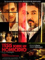 Cartel de Tesis sobre un homicidio