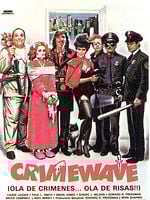 Cartel de Crimewave (ola de crímenes, ola de risas)