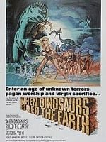 Cartel de Cuando los dinosaurios dominaban la tierra