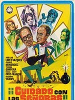 Cartel de Cuidado con las señoras