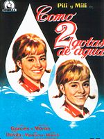 Cartel de Como dos gotas de agua