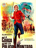 Cartel de La carga de la policía montada