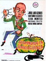 Cartel de Suspendido en sinvergüenza