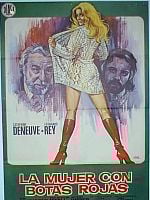 Cartel de La mujer con botas rojas