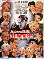Cartel de Ils étaient neuf célibataires