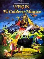 Cartel de Taron y el caldero mágico