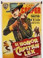 Cartel de El honor del capitán Lex
