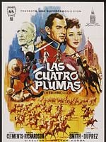 Cartel de Las cuatro plumas