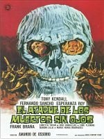 Cartel de El ataque de los muertos sin ojos