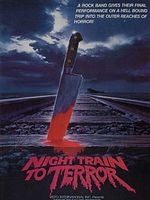 Cartel de Noche en el tren del terror