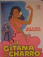 Cartel de La gitana y el charro