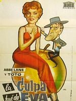 Cartel de La culpa fue de Eva
