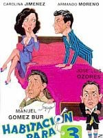 Cartel de Habitación para tres