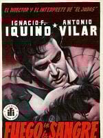 Cartel de Fuego en la sangre
