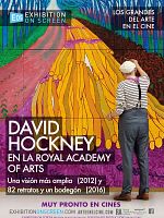 Cartel de David Hockney en la Royal Academy of Arts