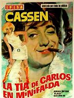 Cartel de La tía de Carlos en minifalda