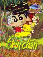 Cartel de Shin-chan: Perdidos en la jungla