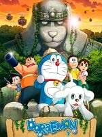 Cartel de Doraemon y el reino perruno